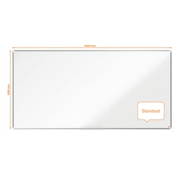 [ACCO-1915151] Whiteboard Nobo Premium Plus Emaille magnetisch 240x120cm wit