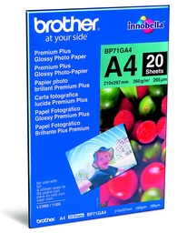 [BRO-BP71GA4] Fotopapier Brother Premium Plus Glossy A4 260g glanzend (20)