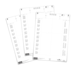 [DUR-101002] Papieren inserts Durable 140/90x65mm wit (80)