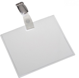 [TIM-121286] Badgehouder met strip en clip Europel 90x60mm gesloten