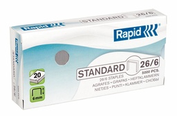 [ESS-24861800] Nietjes Rapid Standard 26/6 gegalvaniseerd (5000)