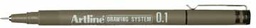 [TIM-414691] Fineliner Artline Drawing System 0,1mm zwart