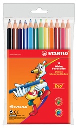 [TIM-203-12] Kleurpotlood Stabilo Trio Thick assorti (12)