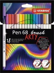 [TIM-56818] Brushpen Stabilo Pen 68 assorti (18)