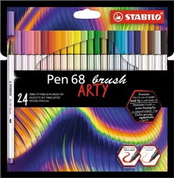 [TIM-56824] Brushpen Stabilo Pen 68 assorti (24)