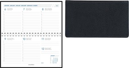 [AGE-1718P] Agenda Aurora Novoplan 17P Finesse 165x90mm zestalig zwart 2025 1 week/2 pagina's