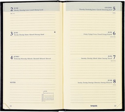 [AGE-2550660] Zakagenda Brepols Interplan Lima 90x160mm zestalig blauw 2025 1 week/2 pagina's