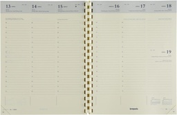 [AGE-3633020] Agenda Brepols Timing Palermo 171x220mm zestalig rood 2025 1 week/2 pagina's