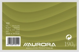 [TIM-41210] Systeemkaarten Aurora 10x15cm 190gr effen wit (100)