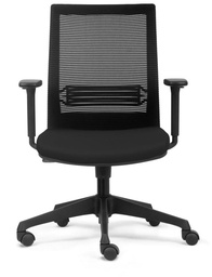 [TIM-EVO1010] Bureaustoel Euroseats Evora mesh rug zwart