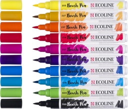 [TIM-1159022] Brushpen Talens Ecoline primair assorti (10)