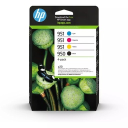 [HP-HP6ZC65A] Cartridge HP OJ Pro Inkt 951 1x1000pag./3x700 pag. VALUE PACK BK/C/M/Y