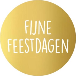 [TIM-016168] Etiket KP "Fijne Feestdagen" Ø40mm (250)