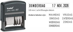 [TRO-4817/B] Datumstempel Trodat Printy 4817/B met de dagen van de week