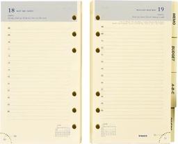 [AGE-610902] Vulling Brepols voor agenda Brefax 11 95x170mm zestalig 2025 1 dag/pagina