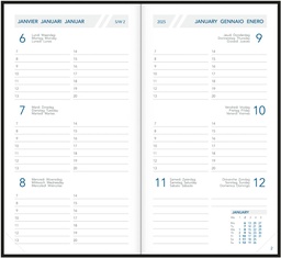 [AGE-A2014] Zakagenda Aurora Visuplan 20 Seta 90x165mm zestalig assorti 2025 1 week/2 pagina's