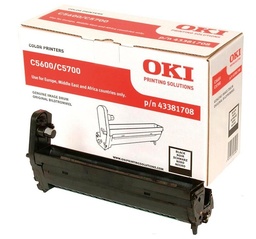 [OKI-43381708] Drum Oki Color Laser 43381708 C5600 20.000 pag. BK