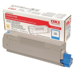 [OKI-43381907] Toner Oki Color Laser 43381907 C5600 2.000 pag. CY