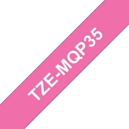 [PTO-TZE-MQP35] Tape Brother P-Touch TZE-MQP35 12mm zwart op mat roze "Berry Rose"