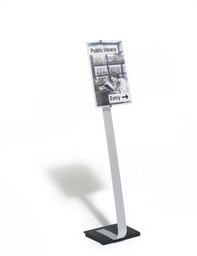 [DUR-481923] Vloerstandaard CRYSTAL SIGN® STAND Durable A3 metaal-zilver 