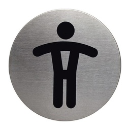 [DUR-490523] Pictogram Durable Herentoilet Ø83mm zilver