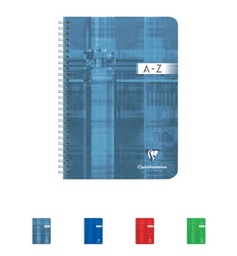 [EXA-8549C] Adresboek Clairefontaine spiraal 148x210mm geruit 180blz assorti