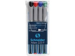 [SCH-112394] Non-permanent marker Schneider Maxx 223 F 0,7mm assorti (4)