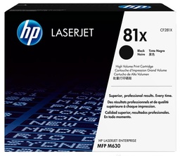 [HP-HPCF281X] Toner HP Mono Laser 81X LaserJet Enterprise M604dn 25.000 pag. BK