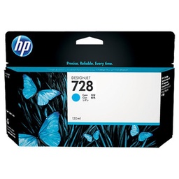 [HP-HPF9J67A] Cartridge HP Inkjet 728 DesignJet T730 130ml CY