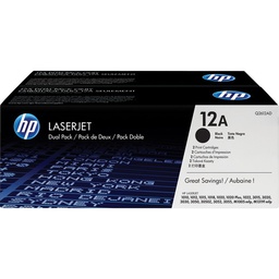 [HP-HPQ2612AD] Toner HP Mono Laser 12A DUO LaserJet 1010 2x2.000 pag. BK