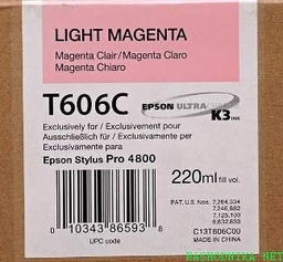 [EPS-C13T606C00] Cartridge Epson Inkjet T606C Stylus Pro 4800 220ml LIGHT MAG