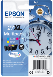 [EPS-T271540] Cartridge Epson Inkjet 27XL WorkForce WF-3620DWF 3x1.100 pag. RAINBOWPACK C/M/Y