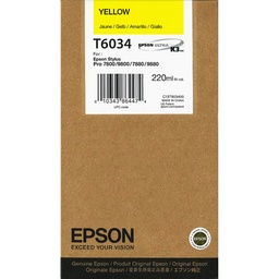 [EPS-T6034] Cartridge Epson Inkjet T6034 Stylus Pro 7800 220ml YEL