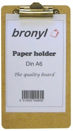 [TIM-100560] Klemplaat Bronyl hout A6 naturel