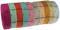 [TIM-1-1000] Ticketrol 65x30mm met controlestrookje 1-1000 assorti