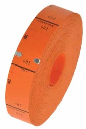 [TIM-11000O] Ticketrol 65x30mm met controlestrookje 1-1000 oranje