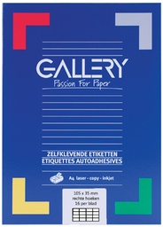 [TIM-11035] Etiketten Gallery 16 etik/bl 105x35mm (100)