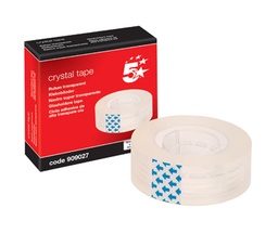 [TIM-121202] Plakband STAR Crystal 19mmx33m transparant voor kleine afroller