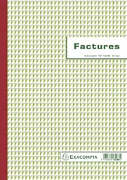 [TIM-13288E] Facturen Exacompta karton 29,7x21cm 50blad tripli zelfkopiërend franstalig