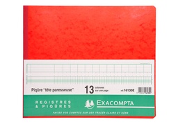 [TIM-16130E] Register Exacompta karton 27x32cm 80blad 13 kolommen met inkeping