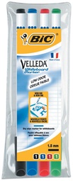 [TIM-1724] Whiteboardmarker Bic Velleda 1721 ronde punt 1,5mm assorti (4)