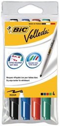 [TIM-1744V] Whiteboardmarker Bic Velleda 1741 ronde punt 1,4mm assorti (4)