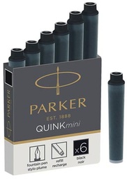 [TIM-1950407] Inktpatroon Parker Quink Mini zwart (6)