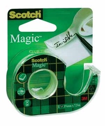 [TIM-1975D] Plakbandafroller Scotch Magic 19mm x 7,5m inclusief rol blister