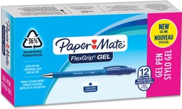 [TIM-2108213] Balpen Paper Mate Flexgrip Gel 0.7mm blauw (12)