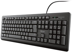 [TIM-23880T] Toetsenbord Trust Primo QWERTY met draad zwart