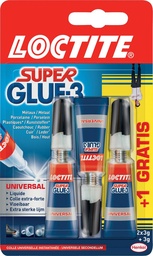 [TIM-2454808] Secondelijm Loctite Super Glue Universal 2+1 gratis