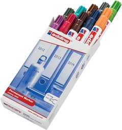 [TIM-300010A] Permanent marker Edding 3000 ronde punt 1,5-3mm assorti (10)