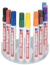 [TIM-300010S] Permanent marker Edding 3000 ronde punt 1,5-3mm assorti (10)