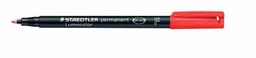 [TIM-318-2] Permanent marker Staedtler Lumocolor OHP 318 ronde punt 0,6mm rood